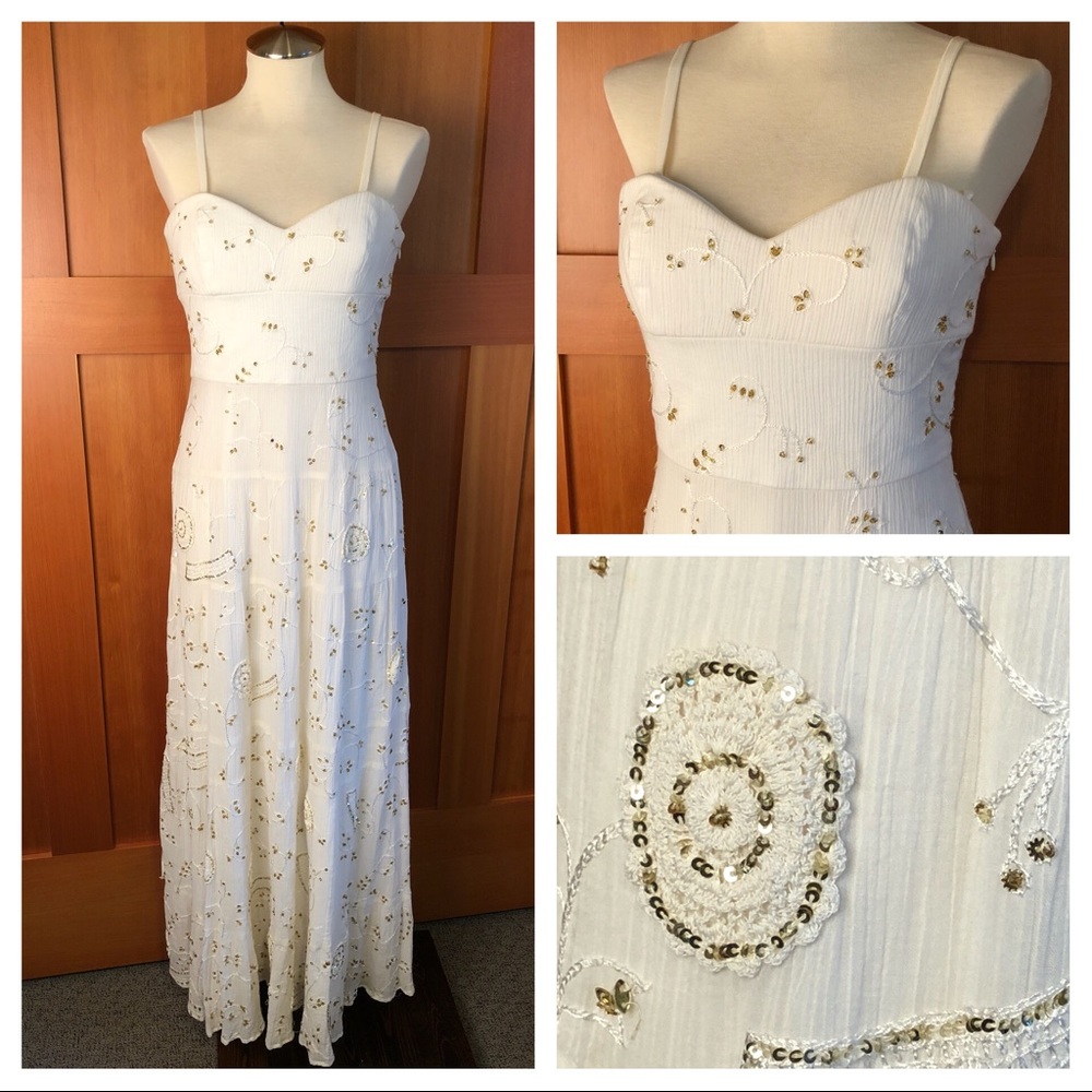 NWT LAUNDRY Shelli Segal Boho Chic Gown sz 6